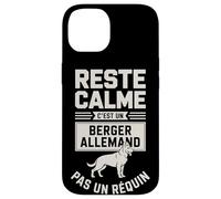 Reste Calme C'est Un Berger Allemand Pas Un Requin Coque pour iPhone 14