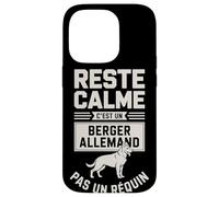 Reste Calme C'est Un Berger Allemand Pas Un Requin Coque pour iPhone 14 Pro