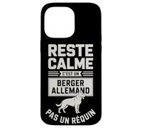 Reste Calme C'est Un Berger Allemand Pas Un Requin Coque pour iPhone 14 Pro Max