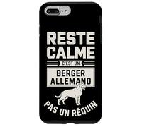 Reste Calme C'est Un Berger Allemand Pas Un Requin Coque pour iPhone 7 Plus/8 Plus