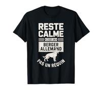 Reste Calme C'est Un Berger Allemand Pas Un Requin T-Shirt