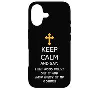 Reste Calme et dis : « Seigneur Jésus-Christ, aie pitié de Moi » Coque pour iPhone 17