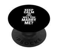 Reste Calme et Veux-tu m'épouser PopSockets PopGrip Adhésif