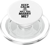 Reste Calme et Veux-tu m'épouser PopSockets PopGrip pour MagSafe