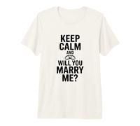 Reste Calme et Veux-tu m'épouser T-Shirt Haut de Gamme