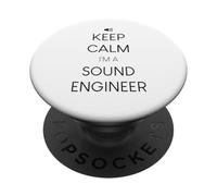 Reste Calme, Je suis Un ingénieur du Son PopSockets PopGrip Adhésif