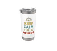 reste calme, je suis un mentor Gobelet isotherme en acier inoxydable double paroi