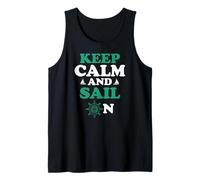 Reste Cool et Vise l'Horizon Humour Voile Débardeur