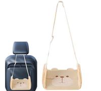 Reste Du Pied Du Siège De Voiture - Hamac À Pied Pour Le Vol Et Les Voyages En Voiture, Les Pieds D'avion Réglables Repos Avec Conception De Dessin Animé, Support De Jambe Portable En Tissu PU | Hamac