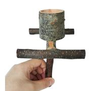 Reste pour Bois - Support/Moyen, mangeoire pour aras, Base en chêne Biologique, Structure, Station de Jeu, Composants pour Cage, Zone d'exercice | Accessoire