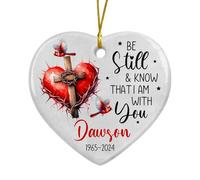 Reste Tranquille Et Sache Que Je suis avec Toi Ornement Suspendu Décoratifs Décoration De Noël A Suspendre Mignon Pendentif De Noël pour Mariage Fête Festival