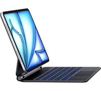 RESTEQ Clavier Magic Style rétroéclairé QWERTY pour iPad Air 11 et iPad Pro 11 avec Support intégré Compatible modèles 2018-2025