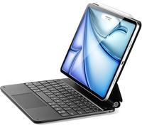 RESTEQ Étui Clavier pour iPad Air 11" (M2, 2024) - Noir - Transformation en Poste de Travail Portable