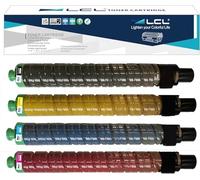RESTEQ Lot de 4 Toners compatibles Haute qualité pour imprimantes Ricoh Aficio MP C3002, MP C3502 et modèles similaires