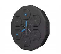 RESTEQ Machine de Boxe Musicale Intelligente avec Éclairage RGB, Bluetooth, Panneau Mural 40x40x7.5cm, Mousse PU, pour Entraînement Adulte