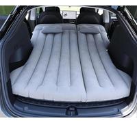 RESTEQ Matelas Gonflable de Voiture 195 x 130 cm, Lit de Voyage pour SUV avec Pompe Électrique pour Couchage Arrière et Coffre, Gris