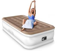 RESTEQ Matelas Gonflable Simple avec Pompe intégrée 190 × 100 × 41 cm - Confort et portabilité pour Camping et Maison