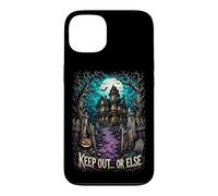 Restez à l'écart ou Sinon manoir Gothique hanté Halloween Coque pour iPhone 13