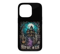 Restez à l'écart ou Sinon manoir Gothique hanté Halloween Coque pour iPhone 13 Pro