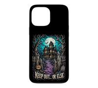 Restez à l'écart ou Sinon manoir Gothique hanté Halloween Coque pour iPhone 13 Pro Max