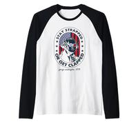 Restez attaché ou faites claquer George Washington le 4 juillet Manche Raglan