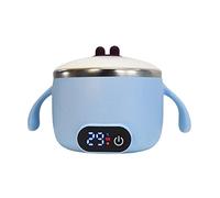 Restez Au Chaud Bols Bébé Avec Couvercle, Bols Isolant Bébé En Acier Inoxydable Pour Garder Les Aliments Chauds Bols D'alimentation, Chauffe Aliments Rechargeable USB Pour Bébé Enfant (Bleu)