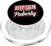 Restez Calme C'est Juste La Puberté Adolescents Adolescence PopSockets PopGrip pour MagSafe