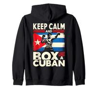Restez Calme et boxez comme Un Esprit cubain Sweat à Capuche