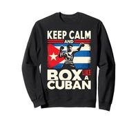 Restez Calme et boxez comme Un Esprit cubain Sweatshirt