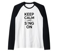 Restez Calme et chantez sur Music Lover Manche Raglan