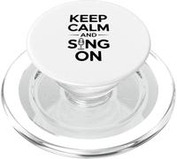 Restez Calme et chantez sur Music Lover PopSockets PopGrip pour MagSafe