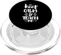 Restez Calme et continuez à enseigner - Funny Teacher PopSockets PopGrip pour MagSafe