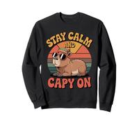 Restez calme et détendez-vous sur un joli capybara Sweatshirt