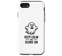 Restez Calme et effrayez Pendant Ghost Halloween Fun Coque pour iPhone SE (2020) / 7/8