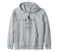 Restez calme et embrassez un chat, mais pas trop fort ! Amoureux des chats Sweat à Capuche