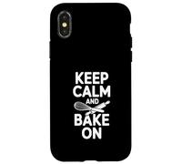 Restez Calme et Faites Cuire sur Funny Baking Lover Lover Coque pour iPhone X/XS
