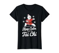Restez Calme et Faites du Tai Chi à la manière d'un Bonhomme de Neige T-Shirt Graphique avec Valeur