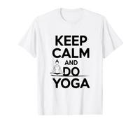 Restez Calme et Faites du Yoga et pratiquez la Pleine Conscience T-Shirt Graphique avec Valeur