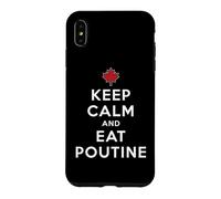 Restez Calme et Mangez de la Poutine Coque pour iPhone XS Max