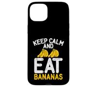 Restez Calme et Mangez des Bananes Coque pour iPhone 15 Plus