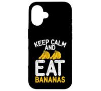 Restez Calme et Mangez des Bananes Coque pour iPhone 16