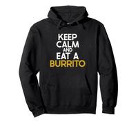 Restez Calme et Mangez Un Burrito Sweat à Capuche