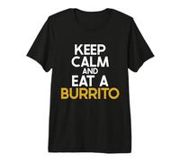 Restez Calme et Mangez Un Burrito T-Shirt Haut de Gamme