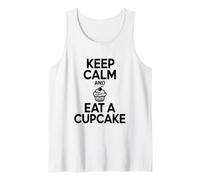 Restez Calme et Mangez Un Cupcake Amusant pour Les Amateurs de Desserts Débardeur