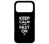 Restez Calme et Rapide sur Le régime à jeûne Intermittent Coque pour iPhone 17 Pro Max