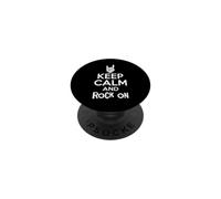 Restez Calme et Rock sur Rock Keep Calm and Rock on Rock PopSockets PopGrip Adhésif