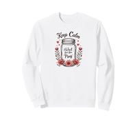 Restez calmes et Attendez Le Ping Funny Canning Homesteading Sweatshirt