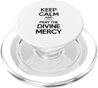 Restez calmes et priez la Divine Miséricorde PopSockets PopGrip pour MagSafe