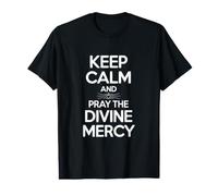Restez calmes et priez la Divine Miséricorde T-Shirt Graphique avec Valeur