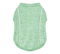 Restez en sécurité à la tombée de la nuit : chemise et débardeur élégants à bandes réfléchissantes pour chiens, doux, respirants avec protection solaire, séchage rapide, extensible, léger pour chiens